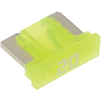 Fusible &agrave; lames pour automobiles LP de la s&eacute;rie MINI, Cartouche, 20 A, 58 V Maritime Industrial Rubber