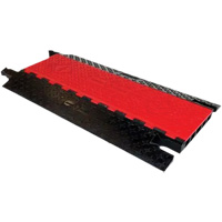Cable Protector, 5 Channels, 36" L x 19.8" W x 2" H Maritime Industrial Rubber
