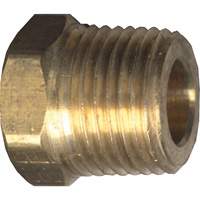 Hex Head Cored Plug, Pipe, 1/8" Dia., Brass Maritime Industrial Rubber
