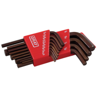 Short Arm Hex Key Set, 13 Pcs., Imperial Maritime Industrial Rubber