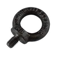 Eye Bolt, 1/8" Dia., 1/2" L, Uncoated Natural Finish, 300 lbs. (0.15 tons) Capacity Maritime Industrial Rubber