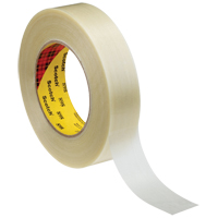 Scotch&reg; Filament Tape, 6.6 mils Thick, 24 mm (47/50") x 55 m (180')  Maritime Industrial Rubber